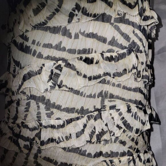 * * DVF SILK RUFFLE animal print tank top - Picture 5 of 8
